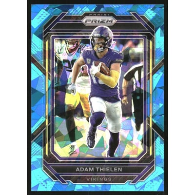 2022 Panini Prizm Prizms Blue Ice #189 Adam Thielen
