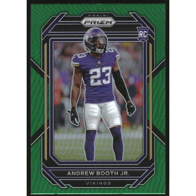 2022 Panini Prizm Prizms Green #387 Andrew Booth Jr.
