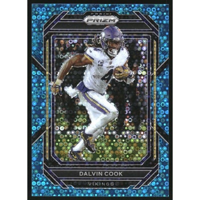 2022 Panini Prizm Prizms No Huddle Blue #188 Dalvin Cook