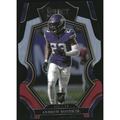 2022 Select Prizm Black and Red Die Cut #166 Andrew Booth Jr.