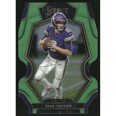 2022 Select Prizm Neon Green Die Cut #164 Kirk Cousins
