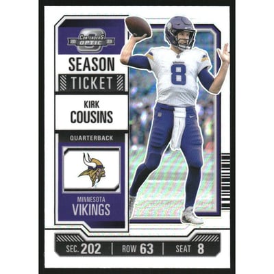 2023 Panini Contenders Optic Silver #37 Kirk Cousins