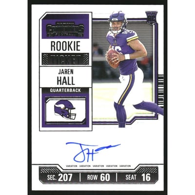 2023 Panini Contenders Variations #116 Jaren Hall