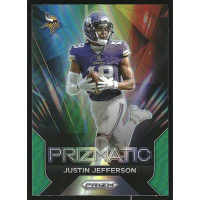2023 Panini Prizm Prizmatic Prizms Green #16 Justin Jefferson