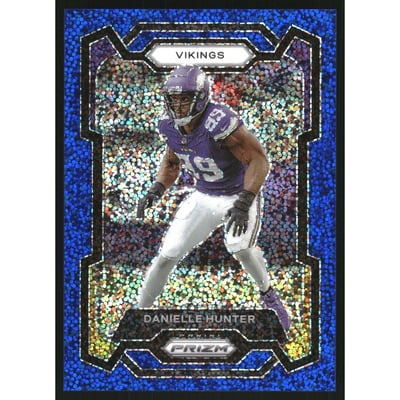 2023 Panini Prizm Prizms Blue Sparkle #193 Danielle Hunter