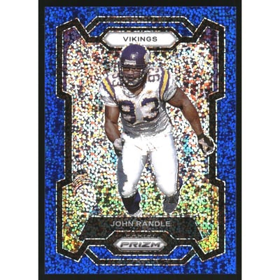 2023 Panini Prizm Prizms Blue Sparkle #196 John Randle