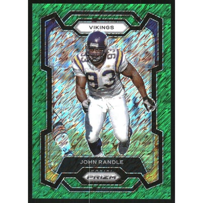 2023 Panini Prizm Prizms Green Shimmer #196 John Randle