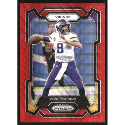 2023 Panini Prizm Prizms Red Wave #197 Kirk Cousins