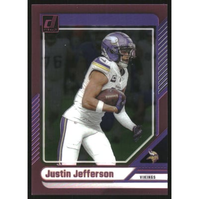 2024 Clearly Donruss Pink #35 Justin Jefferson