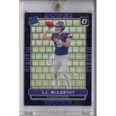 2024 Donruss Optic 2014 Retro Series Black Pandora #10 J.J. McCarthy RC /25
