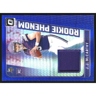 2024 Donruss Optic Rookie Phenoms Blue Hyper #13 JJ McCarthy
