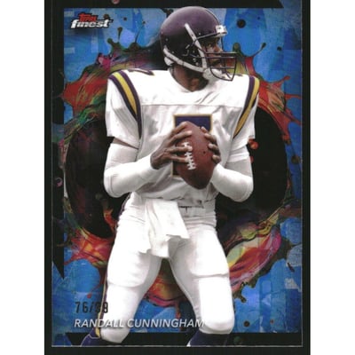 2024 Finest Blue Refractors #227 Randall Cunningham