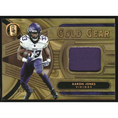 2024 Panini Gold Standard Gold Gear #23 Aaron Jones