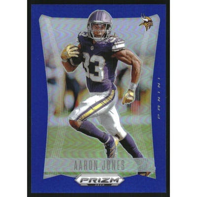 2024 Panini Prizm Deca Prizms Blue #207 Aaron Jones