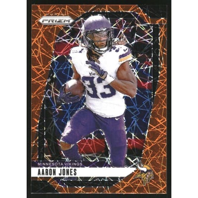 2024 Panini Prizm Prizms Lazer #186 Aaron Jones