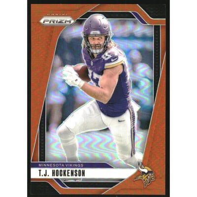 2024 Panini Prizm Prizms Orange #188 T.J. Hockenson
