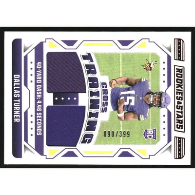 2024 Rookies and Stars Cross Training Materials #11 Dallas Turner