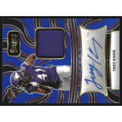 2024 Select Rookie Signature Memorabilia Prizm Blue #45 Trey Knox