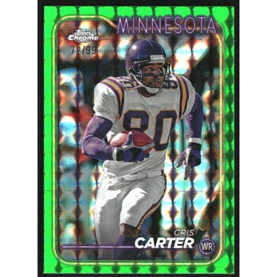 2024 Topps Chrome Green Geometric Refractors #119 Cris Carter