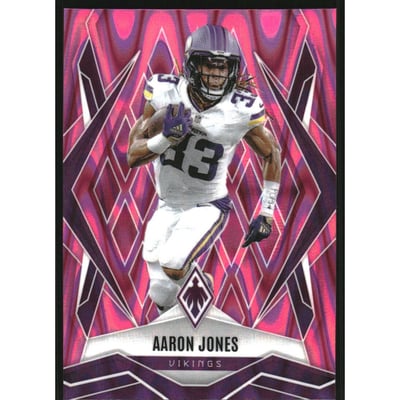 2025 Panini Phoenix Pink Seismic #85 Aaron Jones