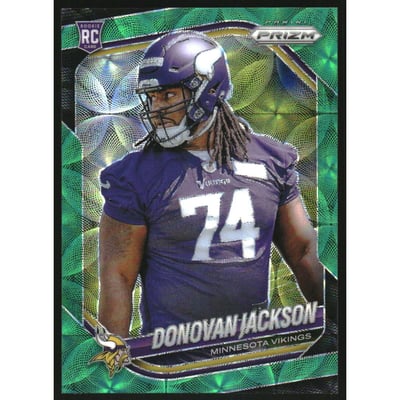 2025 Panini Prizm Prizms Green Scope #358 Donovan Jackson