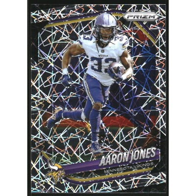 2025 Panini Prizm Prizms Lazer #7 Aaron Jones