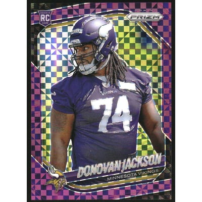 2025 Panini Prizm Prizms Purple Power #358 Donovan Jackson