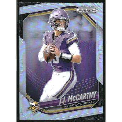 2025 Panini Prizm Prizms Silver #279 J.J. McCarthy