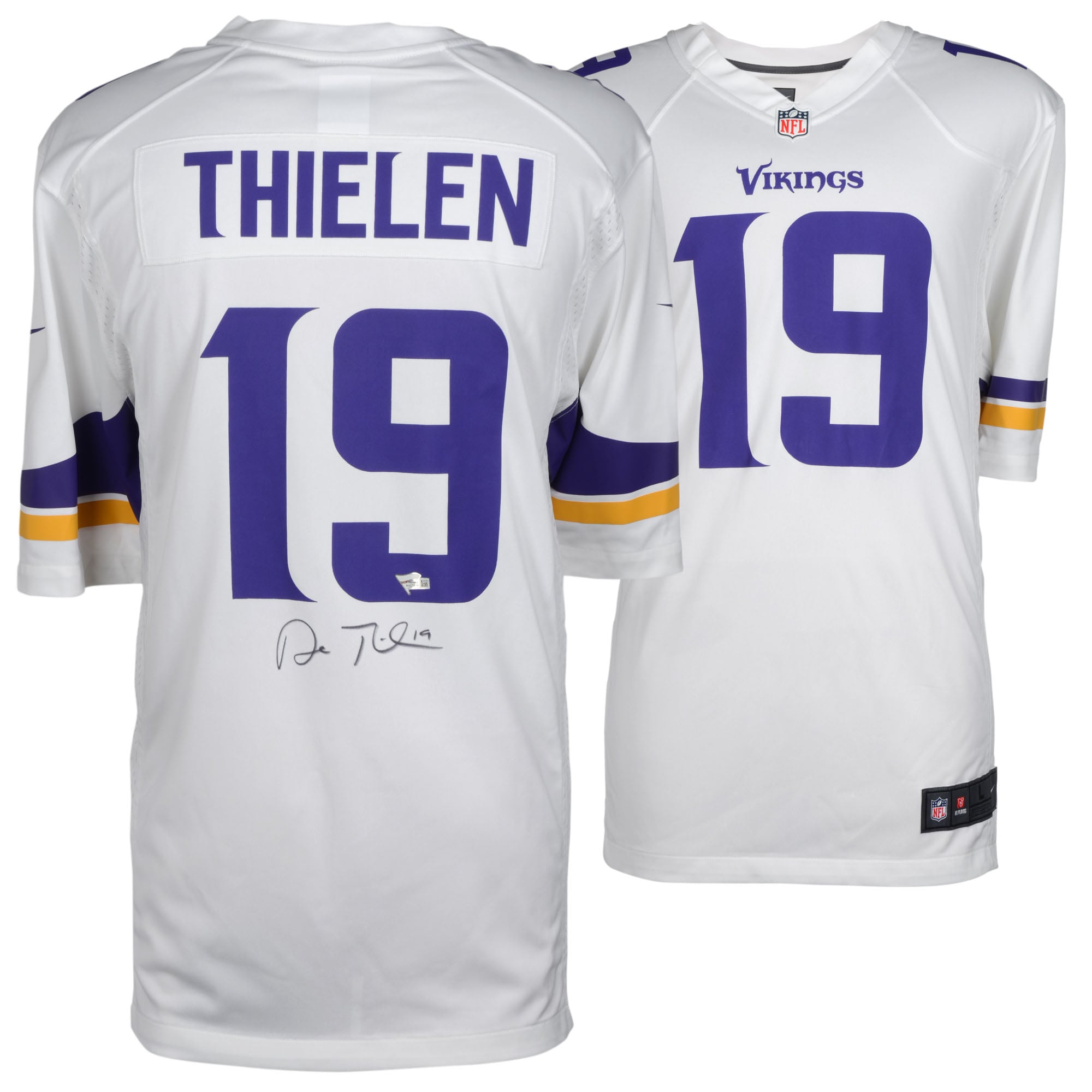 Adam Thielen Minnesota Vikings Autographed White Nike Game Jersey