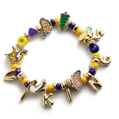 Minnesota Vikings BaubleBar Motif Beaded Bracelet
