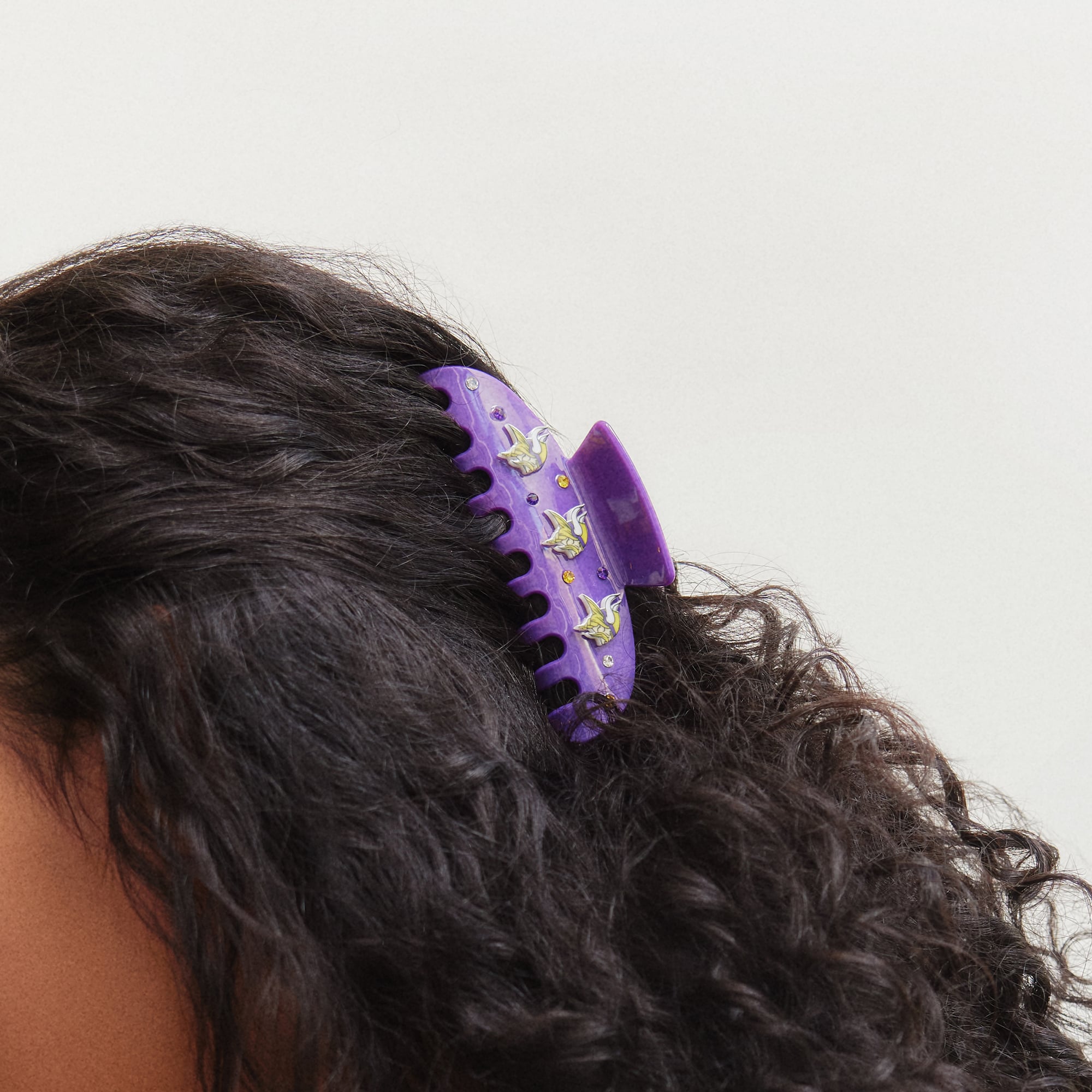 Pince à cheveux BaubleBar Minnesota Vikings empilée