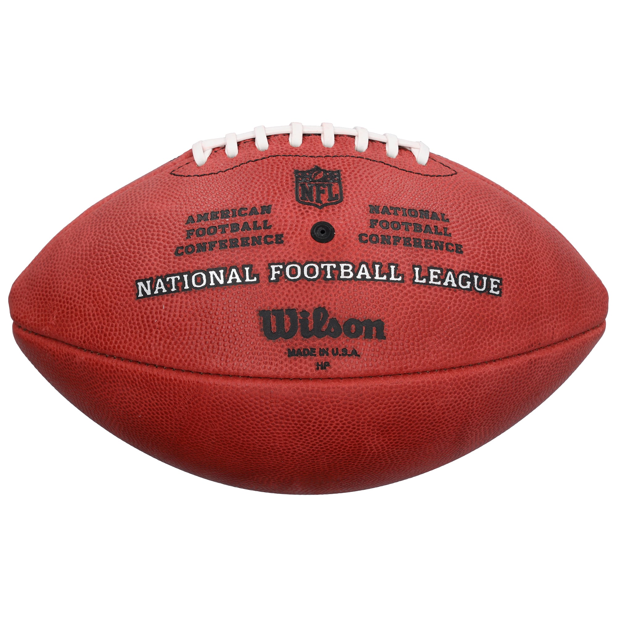 Ballon de football américain Duke en couleur, autographié par Cris Carter (Minnesota Vikings), avec l'inscription « Je ne fais que marquer des touchdowns ».