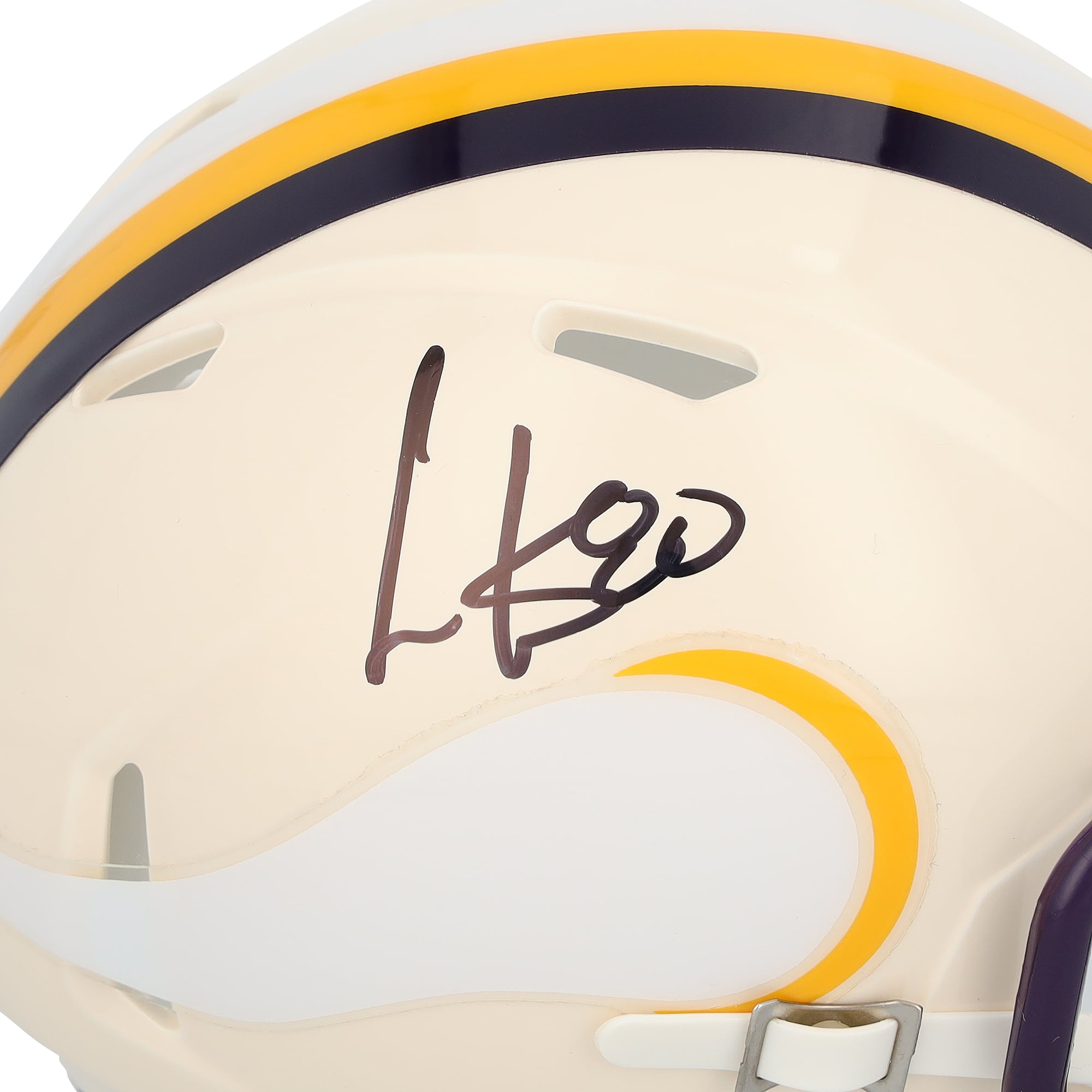 Mini-casque Riddell Retro Speed ​​autographié par Cris Carter, joueur des Vikings du Minnesota