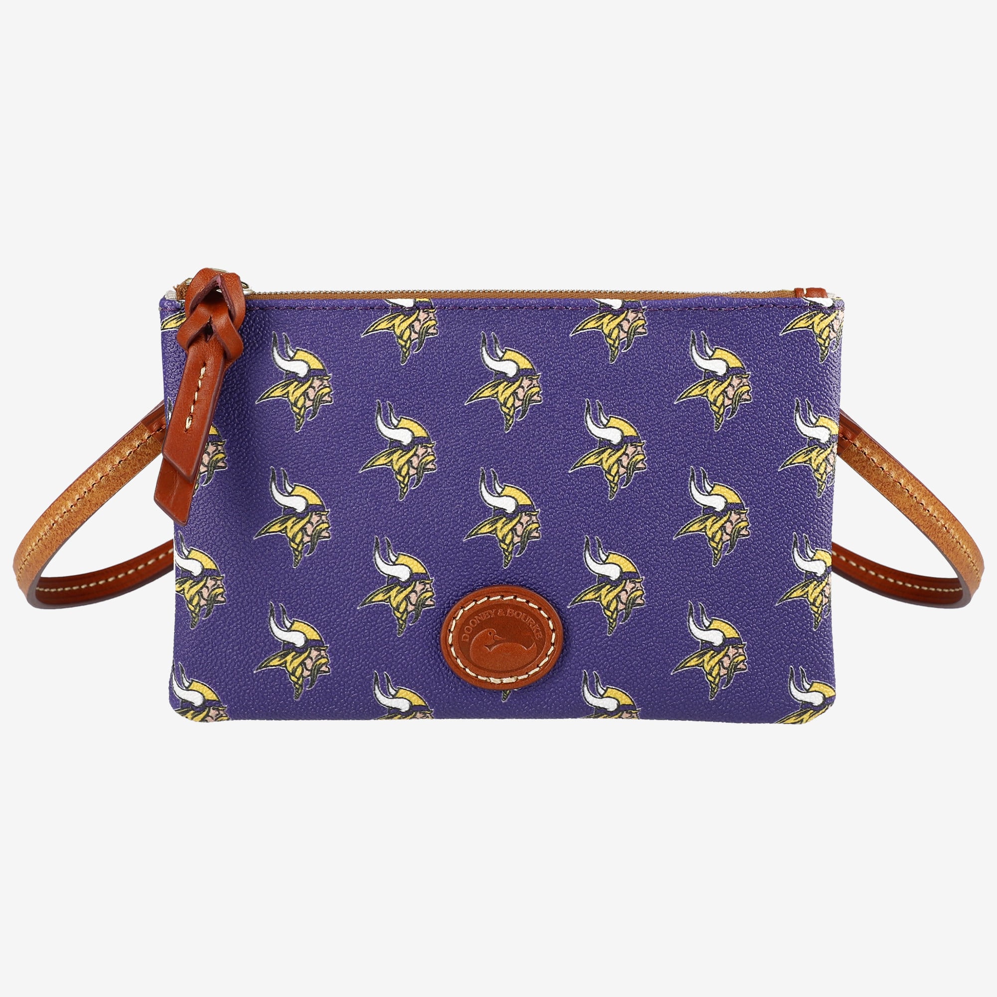 Dooney & Bourke Minnesota Vikings Top Zip Crossbody Bag