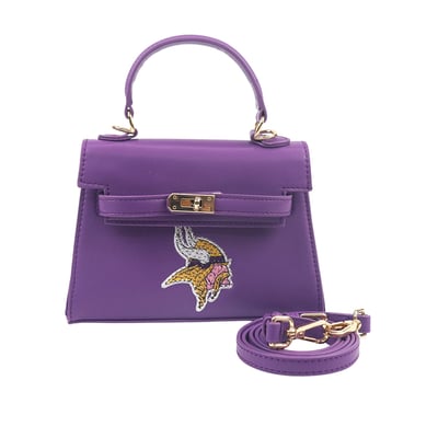 Minnesota Vikings FABGATING by Cuce Team Color Vegan Leather Mini Purse