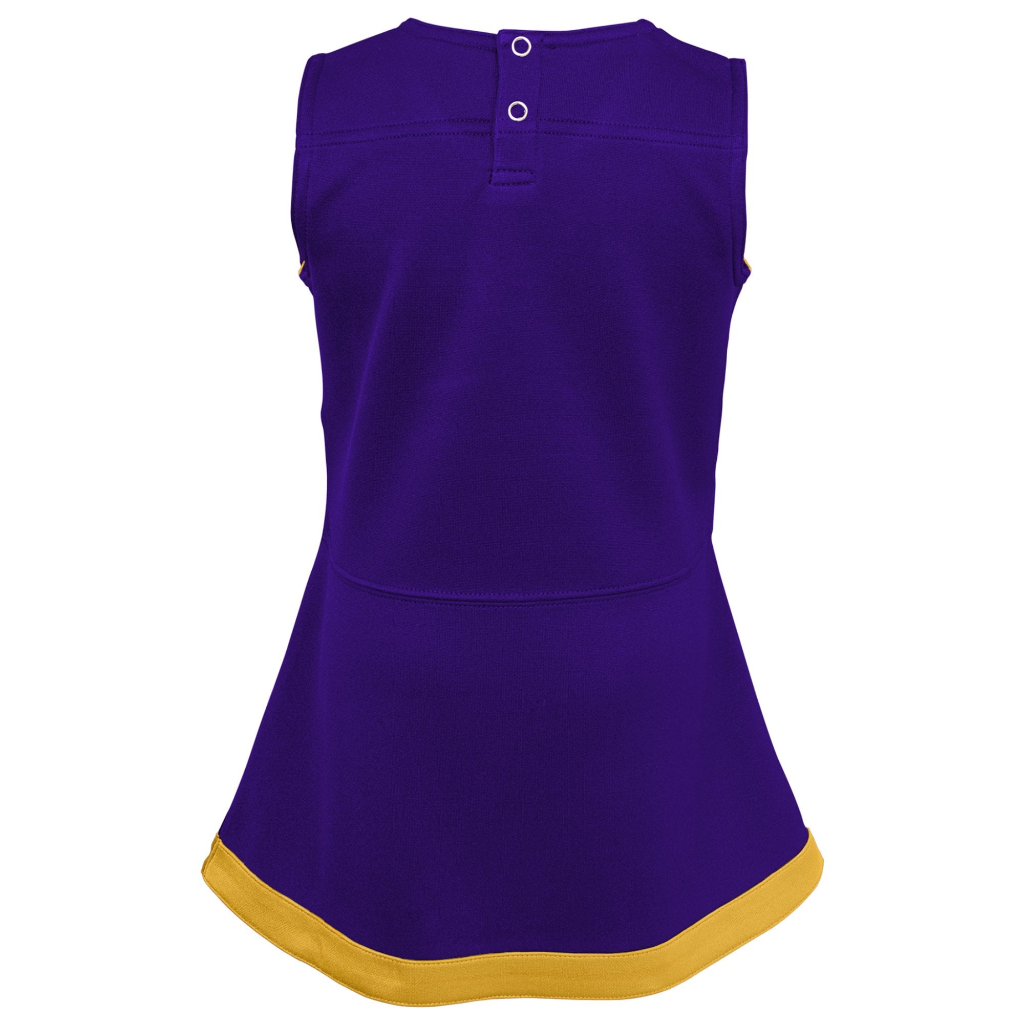 Girls Toddler Purple Minnesota Vikings Cheer Captain Dress with Bloomers