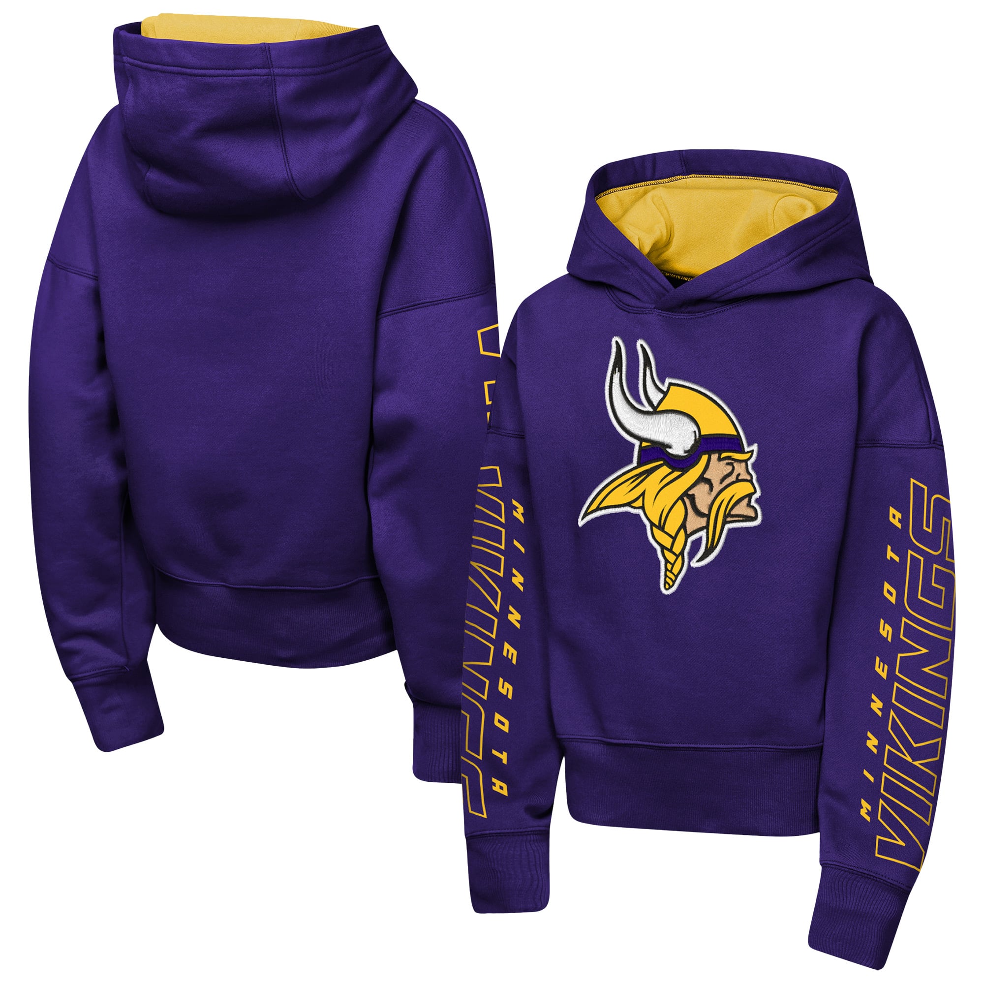 Sweat à capuche Outerstuff violet Minnesota Vikings Miss Tailgate pour filles
