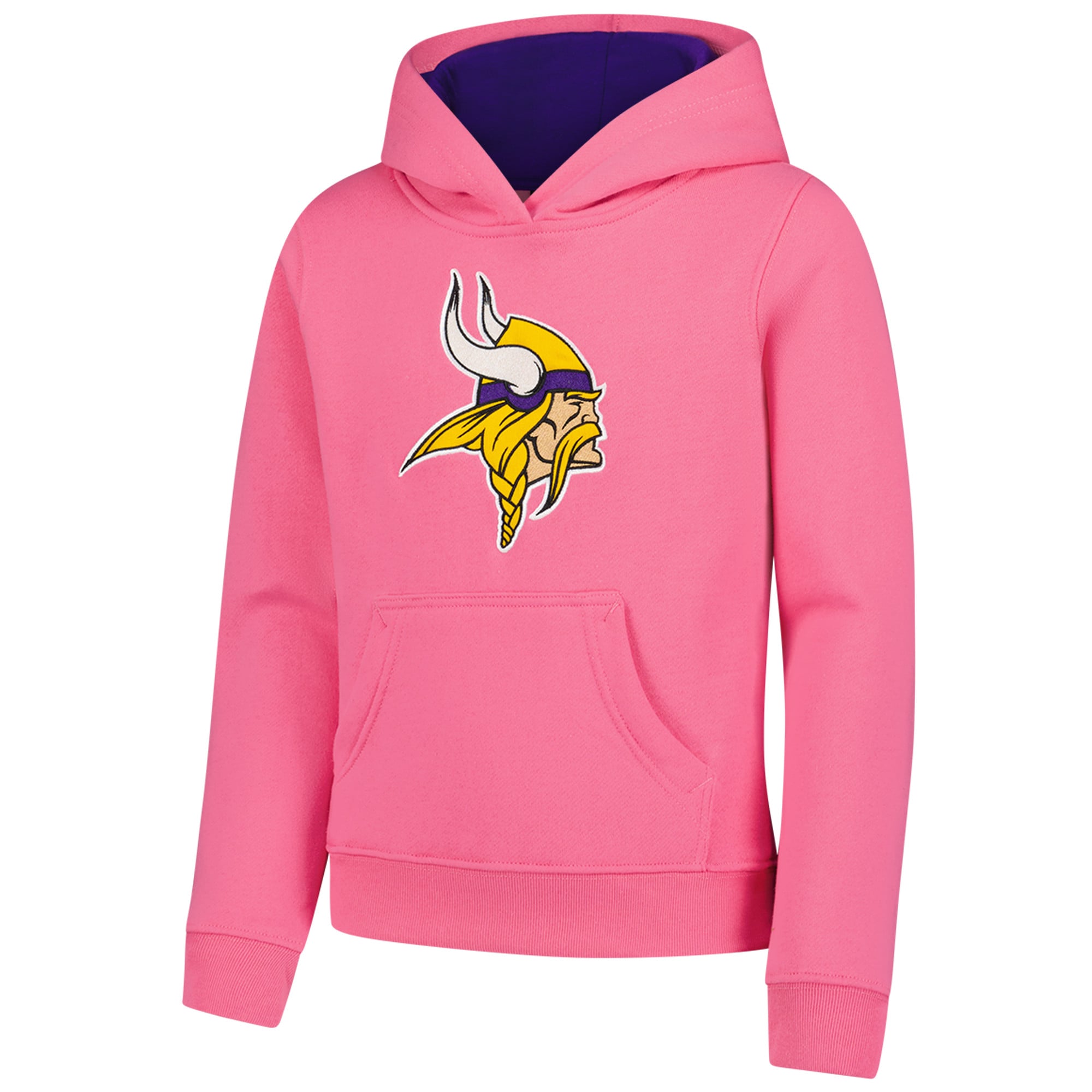 Girls Youth Pink Minnesota Vikings Prime Hoodie