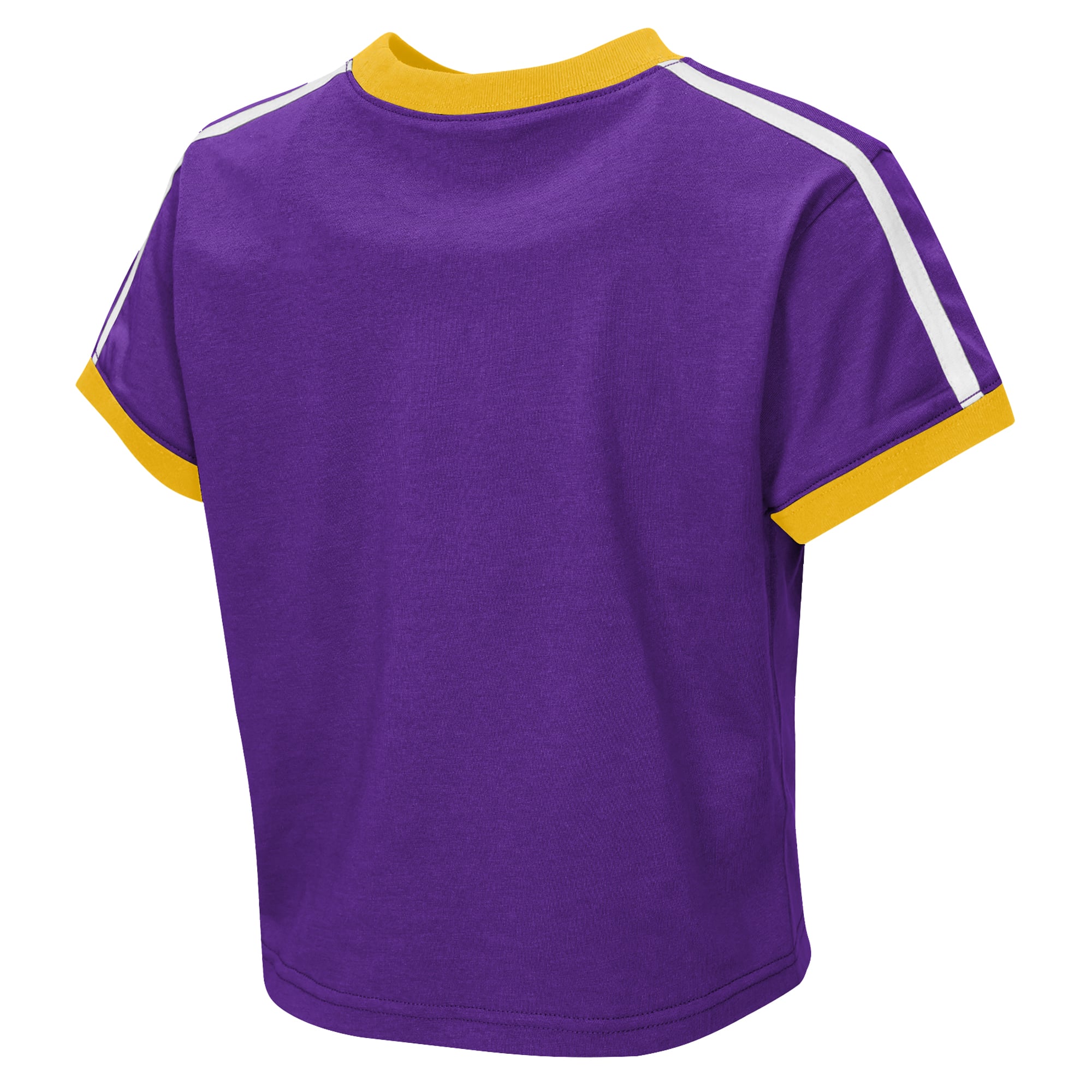 T-shirt court violet Minnesota Vikings Hail Mary Ringer pour bébé fille WEAR par Erin Andrews