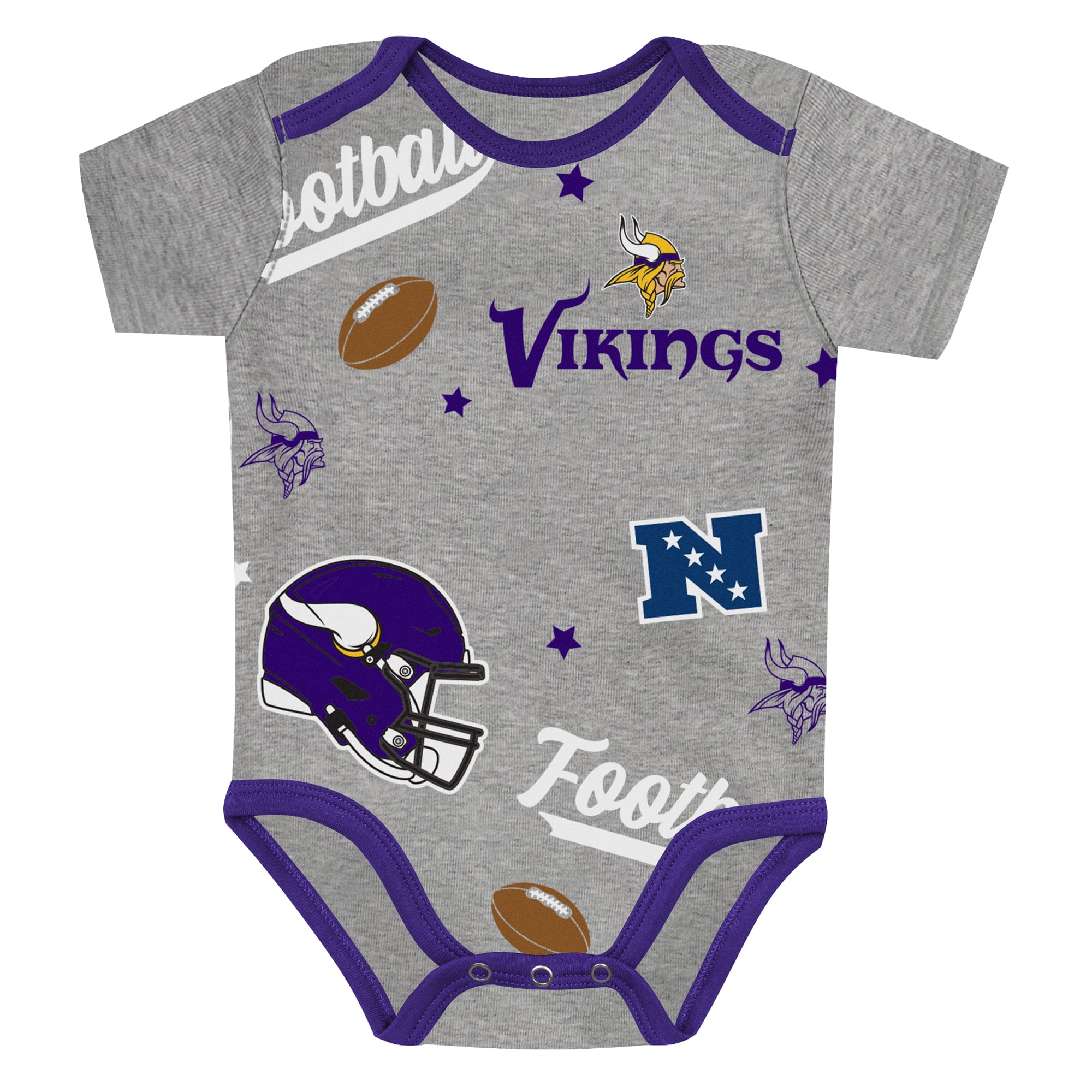 Infant Outerstuff Minnesota Vikings First Round Pick 3-Piece Bodysuit Set