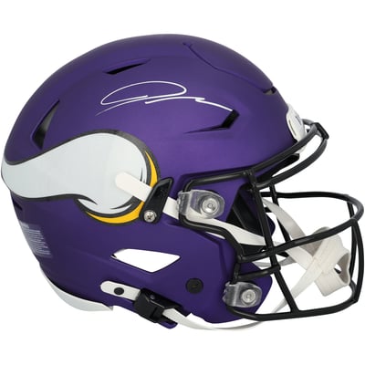 Jordan Addison Minnesota Vikings Autographed Fanatics Authentic Riddell Speed Flex Authentic Helmet
