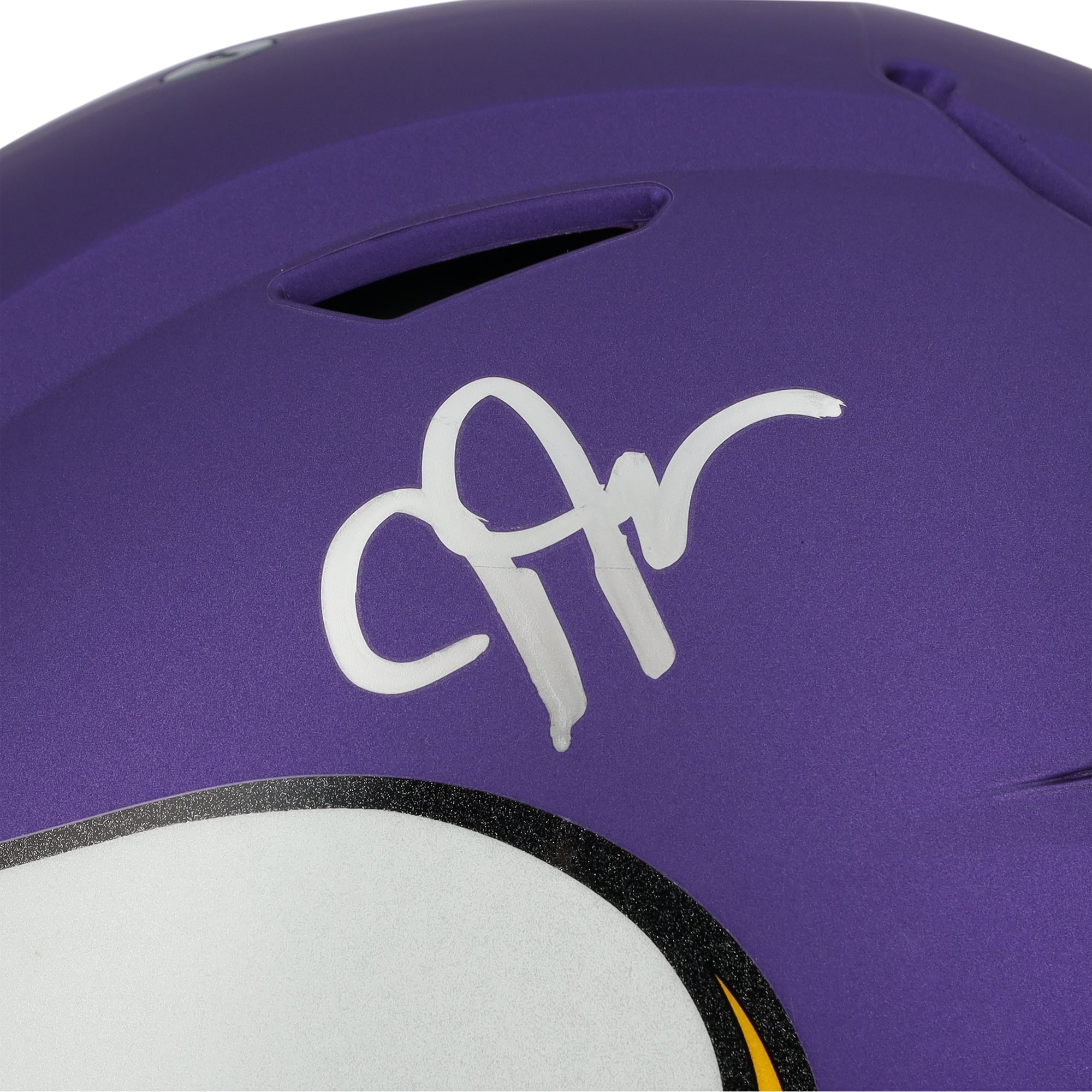 Casque Riddell Speed Flex authentique autographié par Justin Jefferson des Vikings du Minnesota
