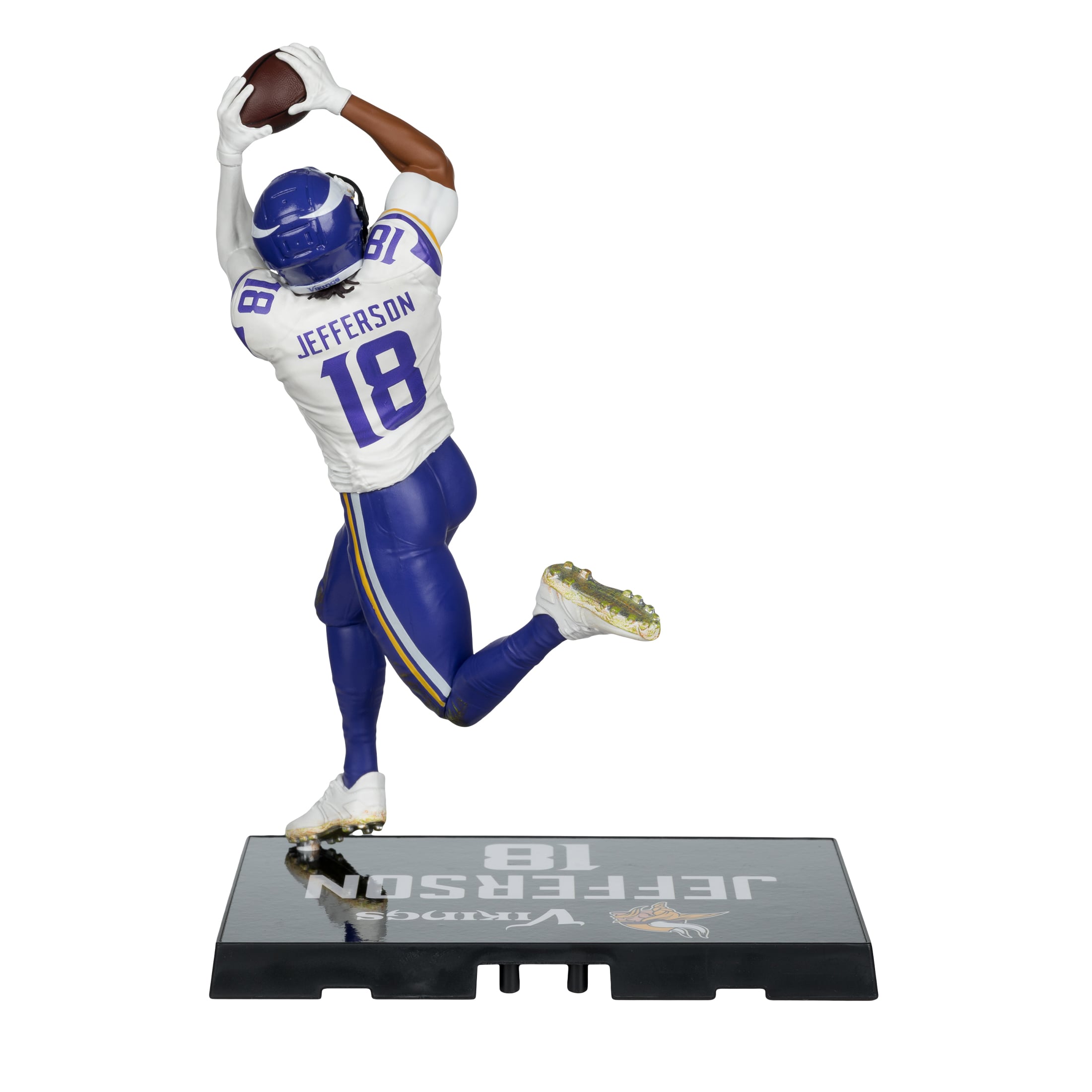Figurine de joueur Justin Jefferson des Vikings du Minnesota de McFarlane Toys (18 cm).