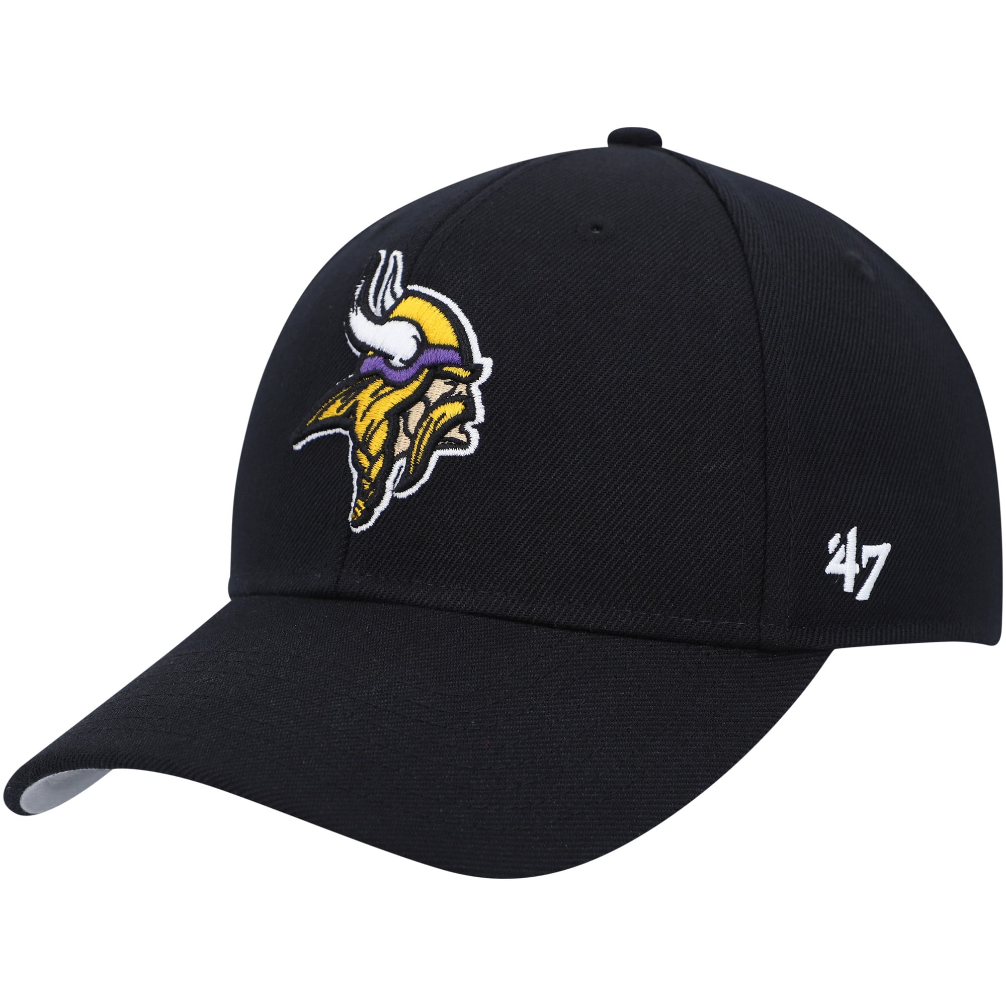Casquette réglable MVP des Vikings du Minnesota '47 pour homme, noir