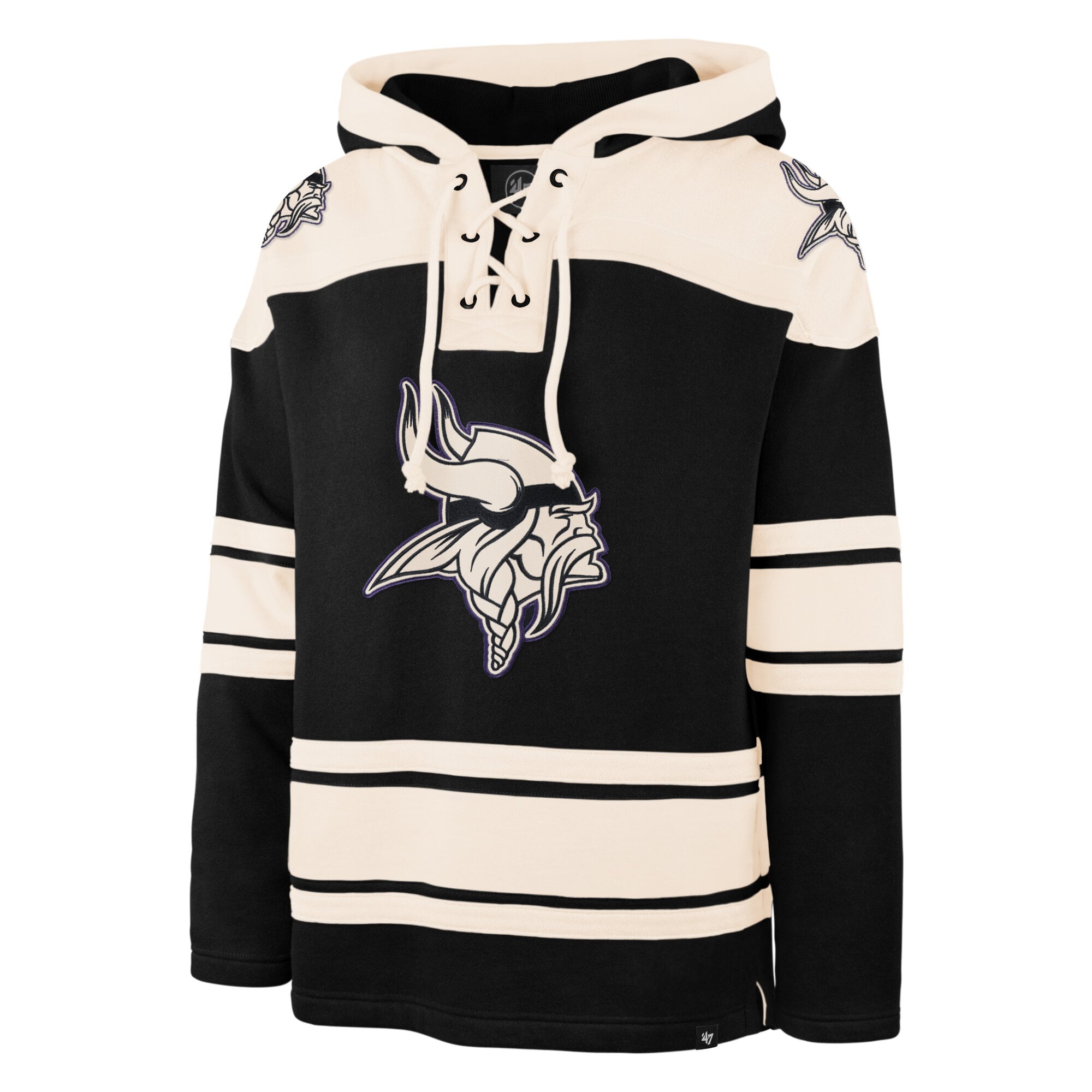 Sweat à capuche Superior Lacer noir Minnesota Vikings '47 pour homme
