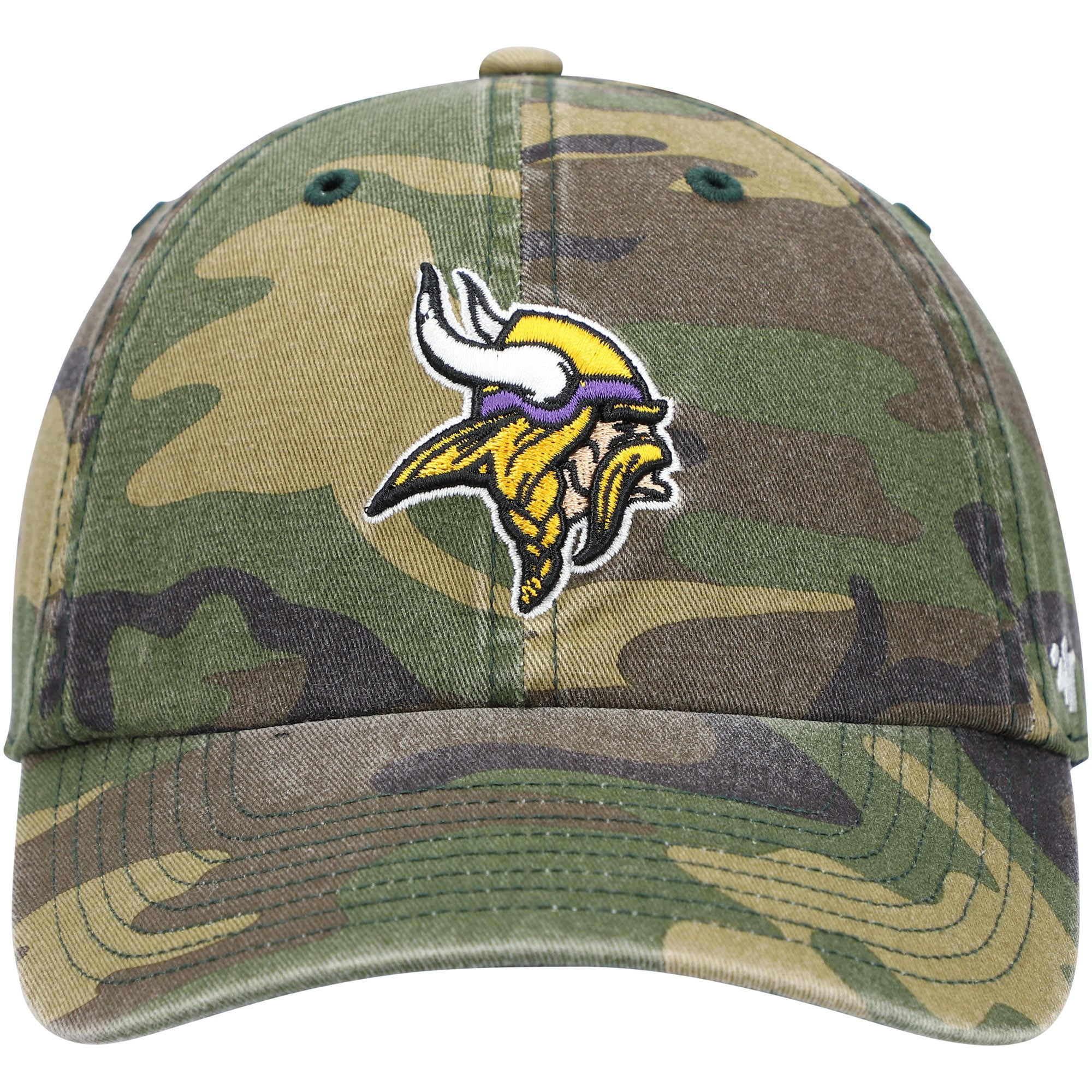 Casquette ajustable pour homme « 47 Camo Minnesota Vikings Woodland Clean Up »
