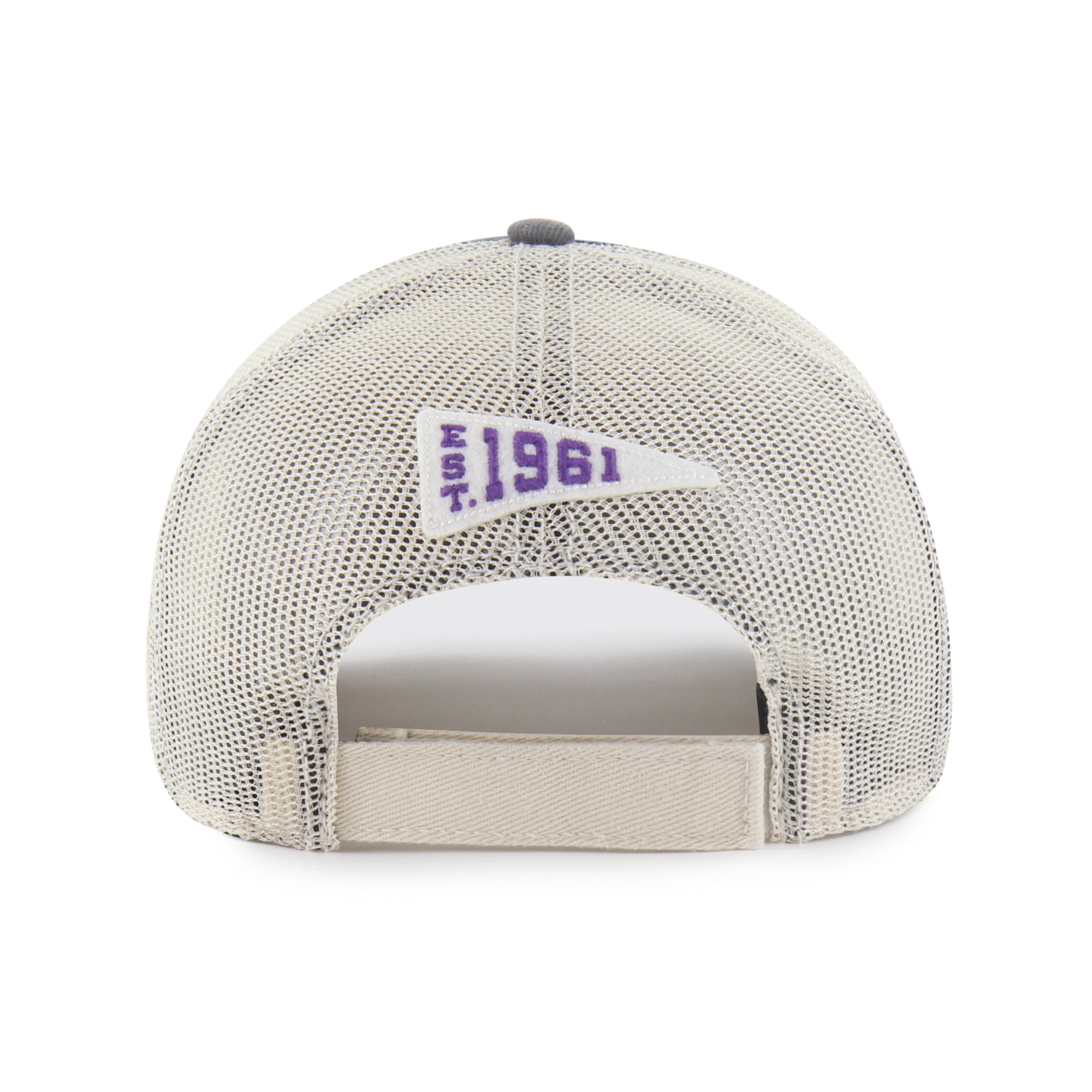 Men's '47 Charcoal Minnesota Vikings Egremont Well-Worn Adjustable Trucker Hat