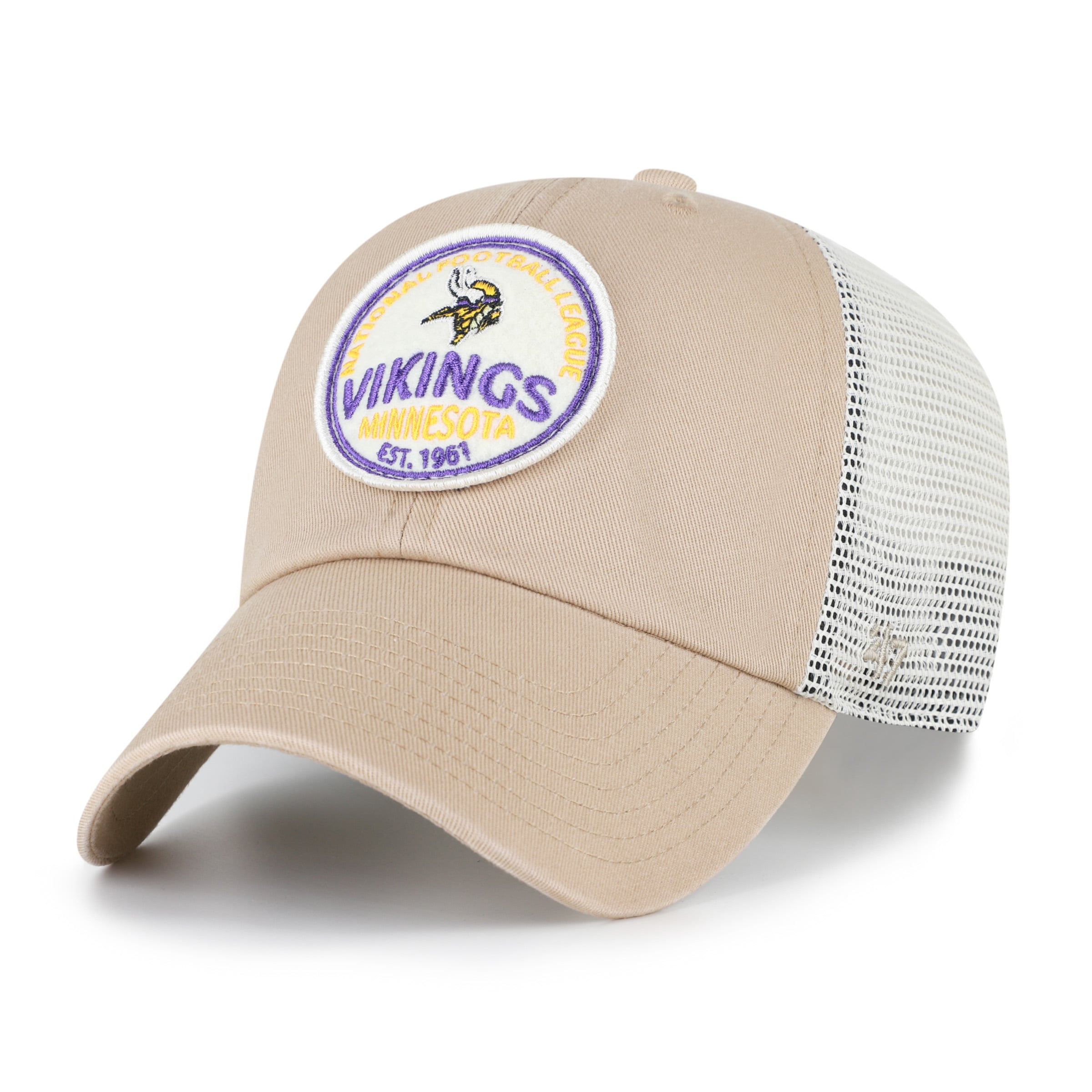 Casquette ajustable kaki '47 Minnesota Vikings Felton Clean Up pour homme