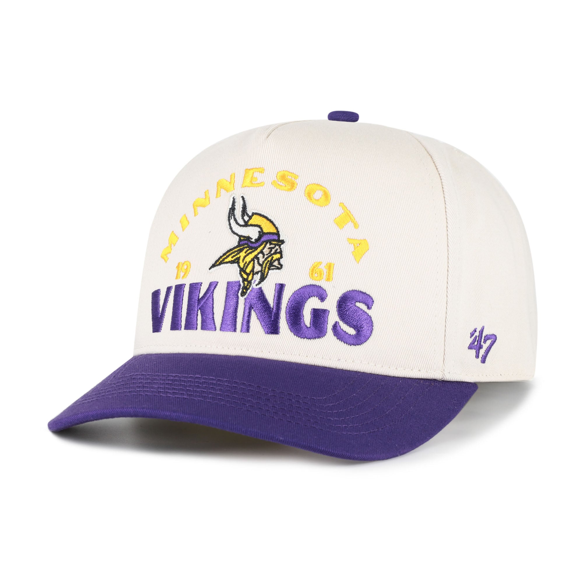 Men's '47 Natural Minnesota Vikings Arcitext Hitch Adjustable Hat