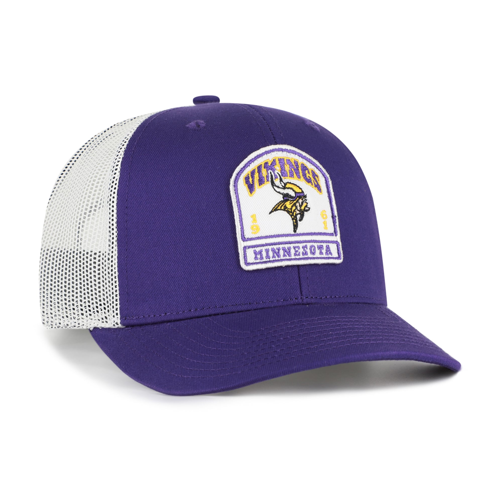 Men's '47 Purple Minnesota Vikings Headstone Trucker Adjustable Hat